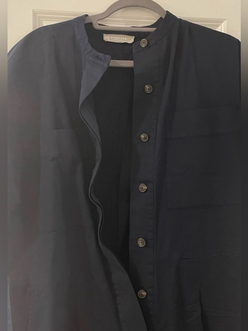 Everlane Navy Utility Jumpsuit Size L - Picture 2 of 10